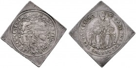  ÖSTERREICHISCHE GEISTLICHKEIT   Wolf Dietrich von Raitenau 1587-1612   (D) 1/2 Talerklippe o.J. HZ:984, Pr:832 f.vzgl.