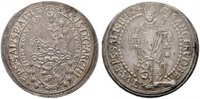  ÖSTERREICHISCHE GEISTLICHKEIT   Paris Graf Lodron 1619-1653   (D) Taler 1624; HZ:1475, Pr:1197, rissiger Schrötling s.sch.