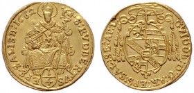  ÖSTERREICHISCHE GEISTLICHKEIT   Guidobald v.Thun u.Hohenstein 1654-1668   (D) 1/4 Dukat 1662 (0,85 g); HZ:1785, Pr:1469  Gold  s.sch.