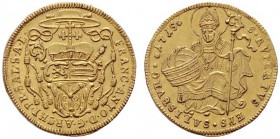  ÖSTERREICHISCHE GEISTLICHKEIT   Franz Anton Fürst von Harrach 1709-1727   (D) Dukat 1715 (3,48 g); HZ:2346, Pr:1954  Gold  f.stplfr.