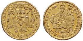  ÖSTERREICHISCHE GEISTLICHKEIT   Franz Anton Fürst von Harrach 1709-1727   (D) 1/2 Dukat 1720 (1,69 g); HZ:2376, Pr:1981  Gold  stplfr.