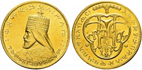 ÄTHIOPIEN 
 Haile Selassie I. 1930-1936 und 1941-1974 
 Goldmedaille 1930. Krönungsmedaille. 37.22 g. Gill S9. Selten. Vorzüglich-FDC.