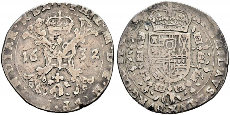 BELGIEN 
 Brabant, Herzogtum 
 Philipp IV. 1621-1665. 1/2 Patagon 1632, Brüsse...