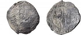 BOLIVIEN 
 Felipe III. 1598-1621 
 8 Reales o. J., Potosi. 24.37 g. C.T. 151. Schön-sehr schön.