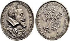 DEUTSCHLAND 
 Bayern, Herzogtum, 1623 Kurfürstentum, 1806 Königreich 
 Maximilian I. 1598-1651. Silbermedaille o. J. Medailleur C. Maler. Geharnisch...