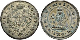 DEUTSCHLAND 
 Bayern, Herzogtum, 1623 Kurfürstentum, 1806 Königreich 
 Kipper-48 Kreuzer o. J. (1620/1621). 12.12 g. Witt. 849. Hahn 74. Vorzüglich...