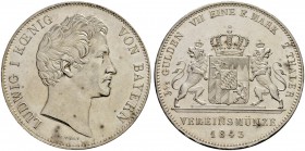 DEUTSCHLAND 
 Bayern, Herzogtum, 1623 Kurfürstentum, 1806 Königreich 
 Ludwig I. 1825-1848. Doppelter Vereinstaler 1843, München. 37.04 g. Kahnt 101...
