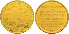 DEUTSCHLAND 
 Brandenburg-Preussen, Markgrafschaft, 1417 Kurfürstentum, 1701 Königreich 
 Friedrich III. (I.), 1688-1713. Goldmedaille o. J. (1697)....