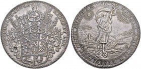 DEUTSCHLAND 
 Braunschweig-Lüneburg, Herzogtum 
 -Wolfenbüttel 
 Rudolf August, 1666-1685. 5 Taler 1685, Zellerfeld. Ausbeutemünze der Grube Lauten...
