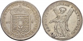 DEUTSCHLAND 
 Braunschweig-Lüneburg, Herzogtum 
 -Calenberg-Hannover 
 Georg Ludwig (Georg I.), 1698-1727. Taler 1711. 29.07 g. Welter 2139. Dav. 2...