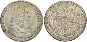 DEUTSCHLAND 
 Breslau, Bistum 
 Franz Ludwig von Pfalz-Neuburg, 1683-1732. Taler 1694, Neisse. 28.79 g. Friedensburg/Seger 2739. Dav. 5122. Selten, ...