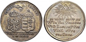 DEUTSCHLAND 
 Breslau, Stadt 
 Silbermedaille 1742. Auf den Frieden von Breslau. Stempel von G. W. Kittel. Taube schwebt über den Wappen von Preußen...