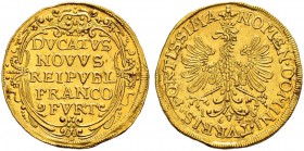 DEUTSCHLAND 
 Frankfurt am Main, Stadt 
 Dukat 1646. 3.45 g. Joseph/Fellner 449 g. Fr. 976. Prachtexemplar. FDC.