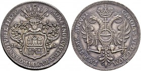 DEUTSCHLAND 
 Hamburg, Stadt 
 Taler 1730. 200-Jahrfeier der Augsburger Konfession. 29.21 g. Gaedechens 524. Dav. 2282. Gutes vorzüglich.