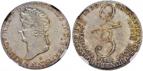DEUTSCHLAND 
 Hannover, Kurfürstentum, ab 1814 Königreich 
 Georg IV. 1820-1830. 2/3 Taler 1829. Kahnt 208. AKS 39. NGC MS 63. FDC.