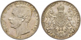 DEUTSCHLAND 
 Hannover, Kurfürstentum, ab 1814 Königreich 
 Georg V. 1851-1866. Vereinstaler 1865. 18.52 g. Kahnt 239. Thun 174. Dav. 682. Vorzüglic...