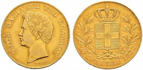 GRIECHENLAND 
 Otto, 1832-1862. 20 Drachmen 1833, München. 5.75 g. Divo 9. Schl. 1. Fr. 10. Gutes sehr schön.