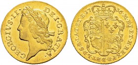 GROSSBRITANNIEN 
 George II. 1727-1760. Guinea 1736. 8.37 g. S. 3674. Fr. 339. Fast vorzüglich.