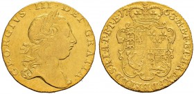 GROSSBRITANNIEN 
 George III. 1760-1820. Guinea 1763. 8.27 g. S. 3726. Fr. 353. Fast sehr schön-sehr schön.