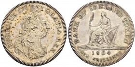 IRLAND 
 George III. 1760-1820. Six Shillings 1804. 26.97 g. Spink 6615. FDC aus Polierter Platte.