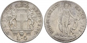 ITALIA 
 Genova 
 Dogi Biennali, 1528-1797. 4 Lire 1796. Stella dopo la data. 16.63 g. CNI 11. MIR 313/4. Minimo difetto di conio nel campo del R/ (...