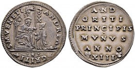 ITALIA 
 Venezia 
 Andrea Gritti, 1523-1538. Osella 1535 AN XIII. 9.34 g. Montenegro 397. Paolucci 15. Rarissima Bella qualità per il tipo di moneta...
