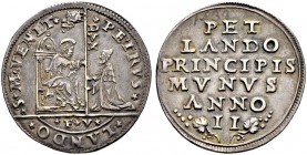 ITALIA 
 Venezia 
 Pietro Lando, 1539-1545. Osella 1540 AN II. 9.37 g. Montenegro 438. Paolucci 20. Molto rara. BB+.