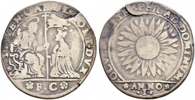 ITALIA 
 Venezia 
 Carlo Contarini, 1655-1656. Osella AN I (1655). 8.53 g. Montenegro 1726. Paolucci 141. Molto rara. Errore di tondello. MB.