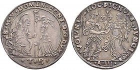 ITALIA 
 Venezia 
 Domenico Contarini, 1659-1675. Osella 1661 AN III. 9.73 g. Montenegro 1928. Paolucci 144. Rara. BB/BB+.