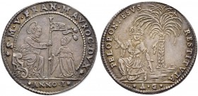 ITALIA 
 Venezia 
 Francesco Morosini, 1688-1694. Osella 1688 AN I. 9.92 g. Montenegro 2148. Paolucci 171. Rara. BB+.