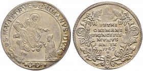 ITALIA 
 Venezia 
 Pietro Grimani, 1741-1752. Osella 1749 AN IX. 9.78 g. Montenegro 2701. Paolucci 232. Rara. Bella qualità per il tipo di moneta, m...