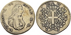 MALTA 
 Emanuel de Rohan, 1775-1797. 2 Scudi 1796. 23.71 g. R.S. 33. Dav. 1610. Sehr schön.