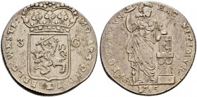 NIEDERLANDE 
 Westfriesland, Provinz 
 3 Gulden 1795. 31.59 g. Delmonte 1150. Dav. 1852. Sehr schön-gutes sehr schön.