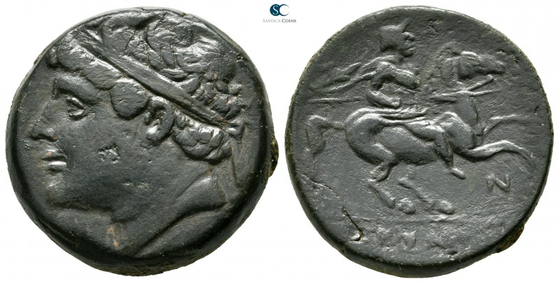 Sicily. Hieron II 275-215 BC. 
Bronze Æ

26mm., 17,55g.

Laureate head left...