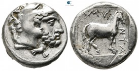 Kings of Macedon. Aigai. Amyntas III 393-369 BC. Stater AR