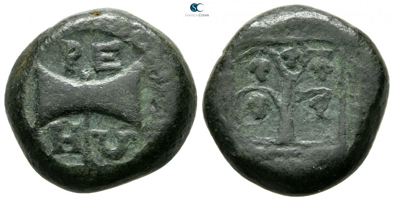 Kings of Thrace. Odrysian. Teres II 356-342 BC. 
Bronze Æ

20mm., 13,52g.

...