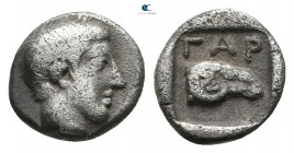 Troas. Gargara circa 440-400 BC. Obol AR