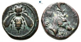 Ionia. Ephesos  circa 405-390 BC. Bronze Æ