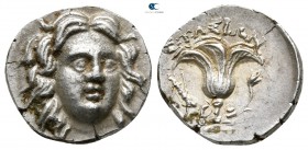 Islands off Caria. Rhodos 205-190 BC. ΣΤΑΣΙΩΝ (Stasion), magistrate. Drachm AR