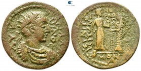 Phrygia. Hierapolis . Gallienus AD 253-268. Homonoia-issue with Ephesos. Bronze Æ