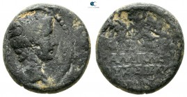 Phrygia. Siblia. Gaius Caesar 20 BC-AD 4. ΚΑΛΛΙΚΛΗΣ ΚΑΛΛΙΚΛΕΟΥΣ (Kallikles, son of Kallikles, magistrate). Struck circa AD 5. Bronze Æ...