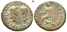 Lykaonia. Laodikeia Kombusta  . Titus and Domitian, as Caesars circa AD 69-79. Bronze Æ
