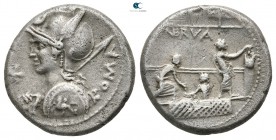 P. Licinius Nerva 113-112 BC. Rome. Denarius AR