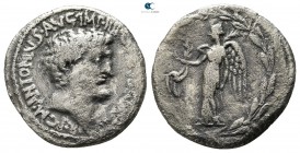 Marc Antony 32-31 BC. Actium . Denarius AR
