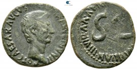 Augustus 27 BC-AD 14. Nonius Quinctilian, moneyer. Rome. Moneyers' As AE