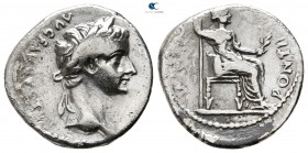 Tiberius AD 14-37. "Tribute Penny" type. Struck circa AD 18-35. Lugdunum (Lyon). Denarius AR