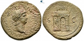 Nero AD 54-68. Struck circa 64 AD.. Rome. Sestertius Æ