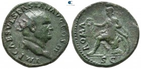 Vespasian AD 69-79. Rome. Dupondius Æ