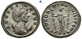 Severina AD 270-275. Ticinum. Antoninianus Æ silvered