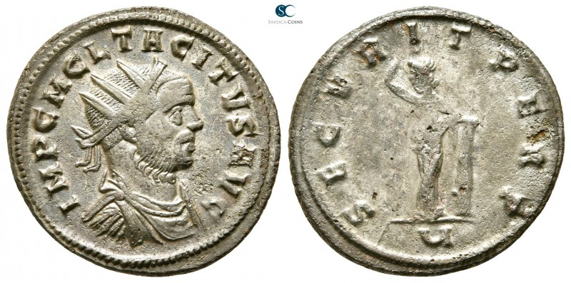 Tacitus AD 275-276. Siscia
Antoninianus Æ silvered

22mm., 3,95g.

IMP C M ...